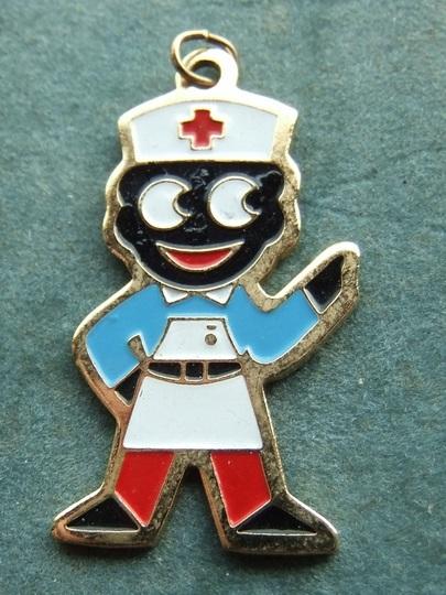 Robertsons Golly Pendant 1980s Nurse pointed feet