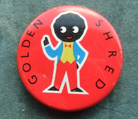 Robertsons Golly Golden Shred Tin Badge 1970s Lithograph