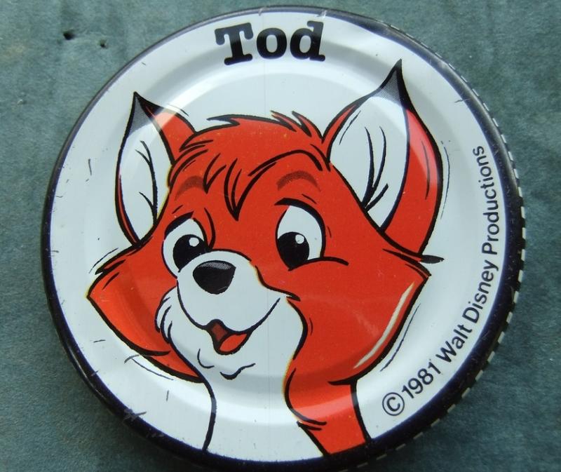 Robertsons Golly Jar Lid Walt Disney 1980s Tod