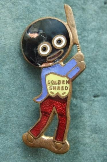 Robertson Golly Cricketer yellow waistcoat badge Graham Products
