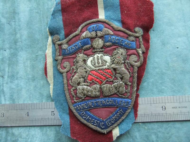 Manchester College Domestic Economy School Blazer Badge