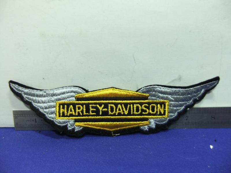Harley Davidson motorcycle wings embroidered patch badge