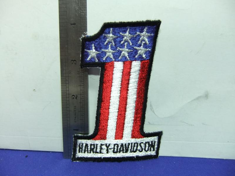 Harley Davidson NO1 embroidered patch badge