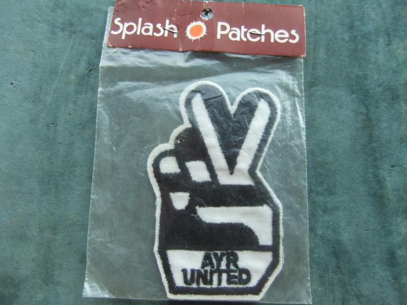 Ayr United FC Football Club Patch Badge 1970s
