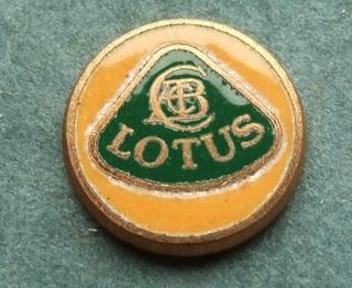 Lotus Motor Car Badge insert decal disc 1980s